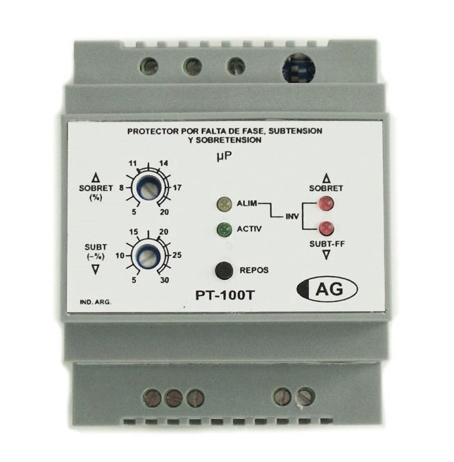 PT-100T Protector Trifásico por Falta de Fase, Sub y Sobretensión
