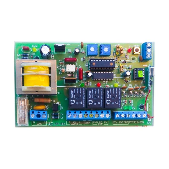 CP-301  Control para Portones Automáticos de 1 Movimiento. Con 2 controles remotos