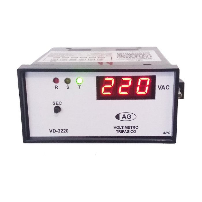 VD-3220  Voltímetro Trifásico Secuencial
