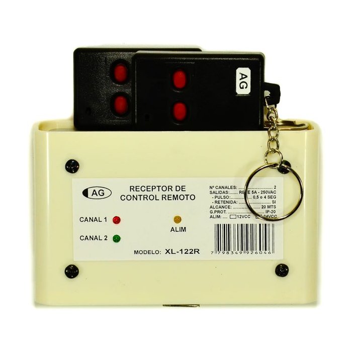 XL-122R  Control Remoto 2 Canales (12VCC)